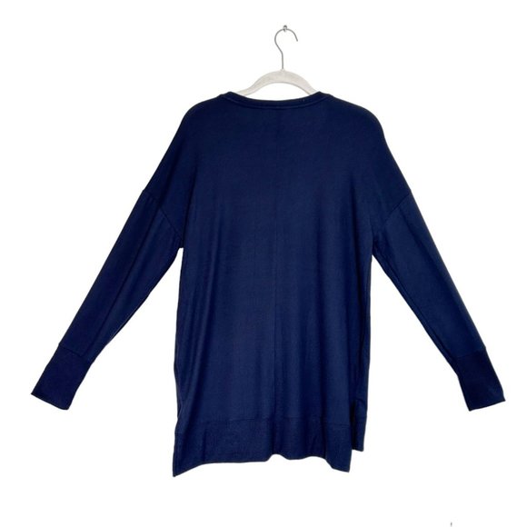 Time and Tru Women's Long Sleeve Super Soft Sweater Tunic in Blue - Sz S - Picture 2 of 5